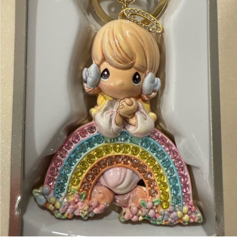 NWT ⚜️💖⚜️ Precious Moments Adorable Girl Angel Bag Charm - Picture 3 of 5